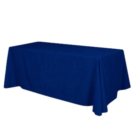 Flame Retardant Polyester Rectangular Table Cover for Events and Trade Shows